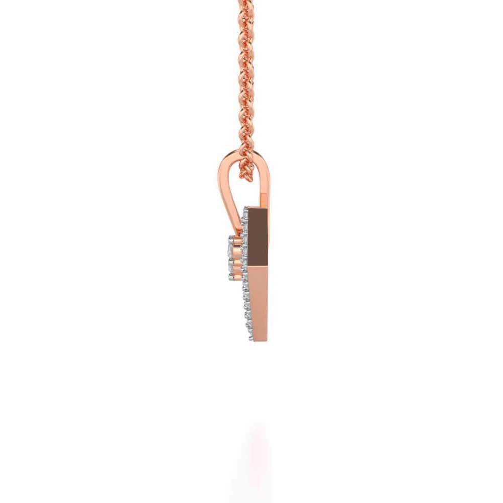 A Cute Sheen Silver Pendant - Rose Gold - Image 4