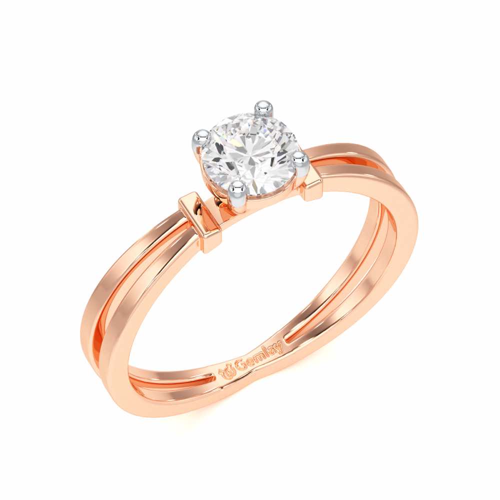 Adorned Solitaire Ring