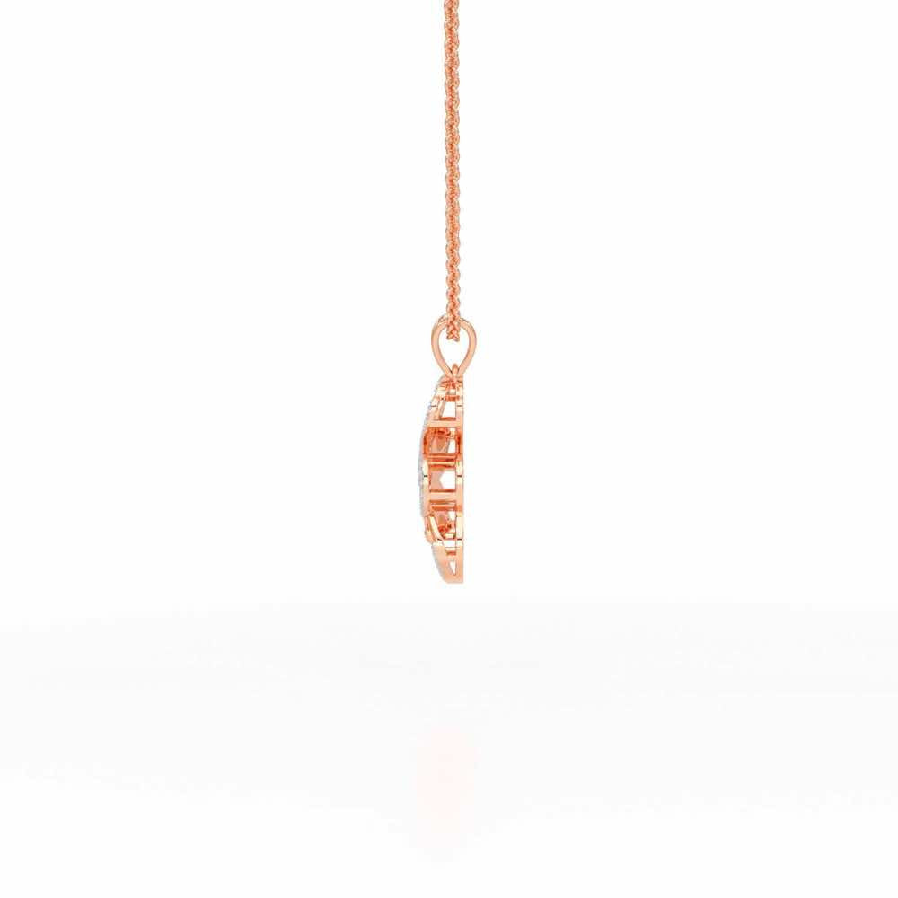 Aspiring Glow Silver Pendant - Rose Gold - Image 4