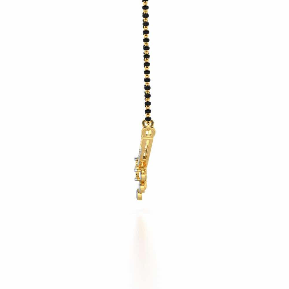 Ballari Silver Mangalsutra - Yellow Gold - Image 4