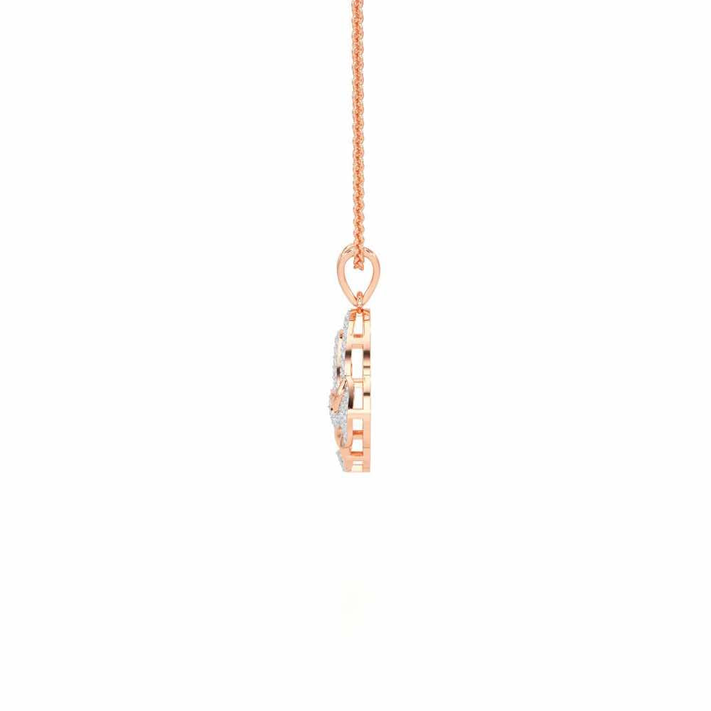 Brilliant Aurora Silver Pendant - Rose Gold - Image 4
