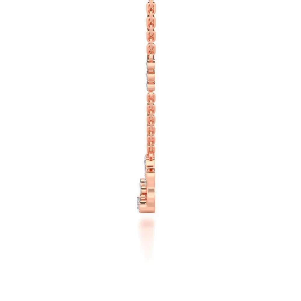 Cat Chums Silver Pendant - Rose Gold - Image 4