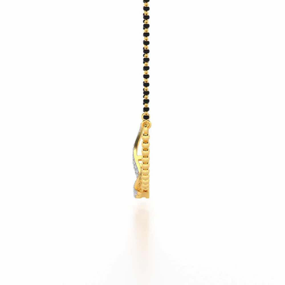 Chaand Silver Mangasutra - Yellow Gold - Image 4