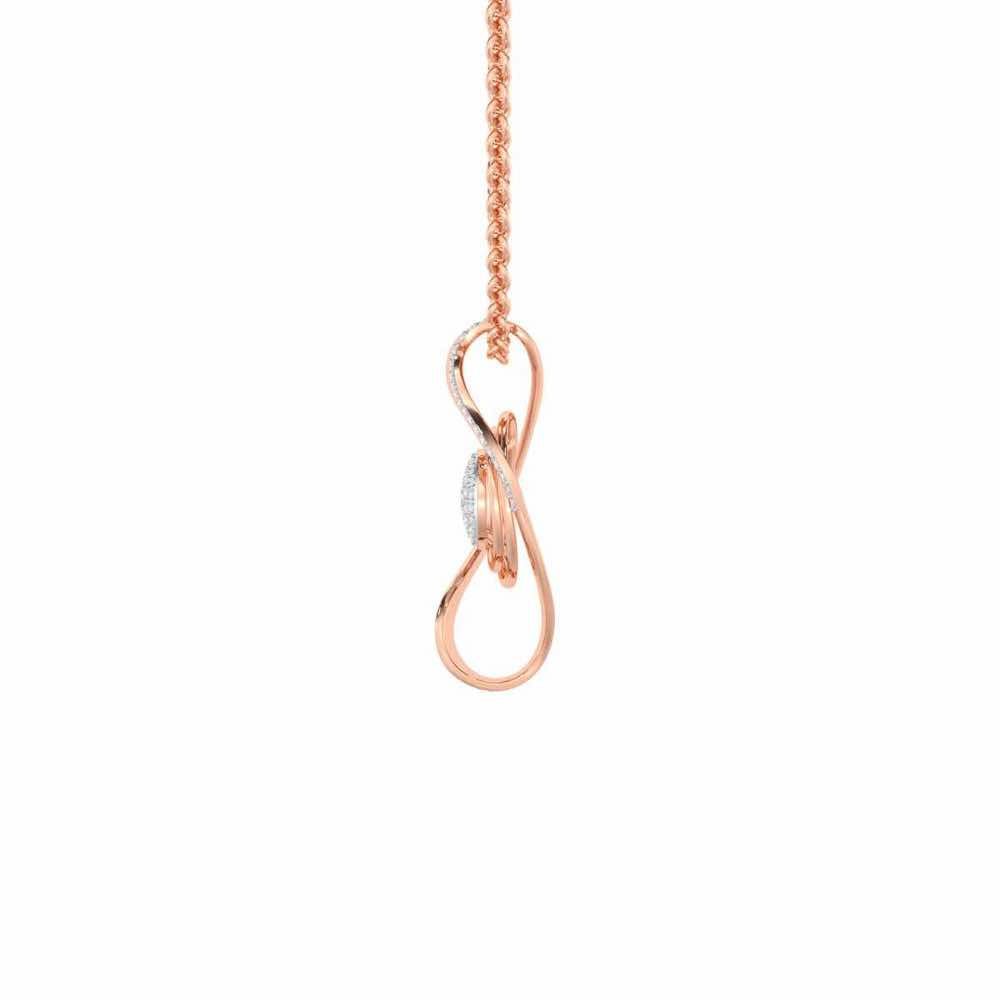 Chakshu Silver Pendant - Rose Gold - Image 4