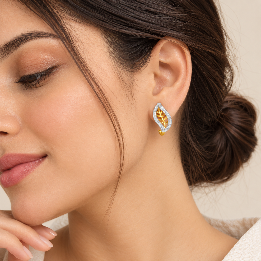 Sublte Charm Silver Stud Earrings