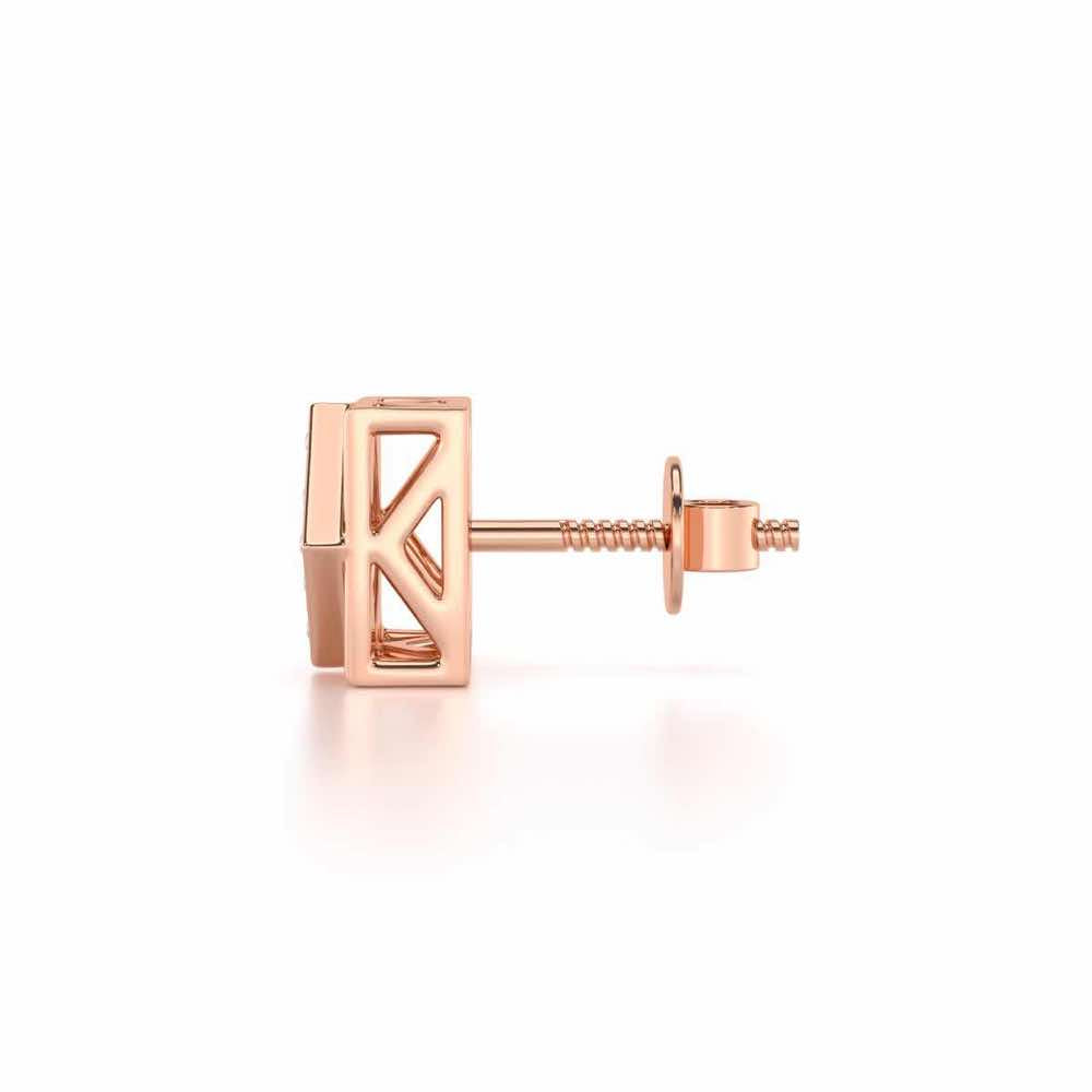 Chivalry Silver Men Stud - Rose Gold - Image 4