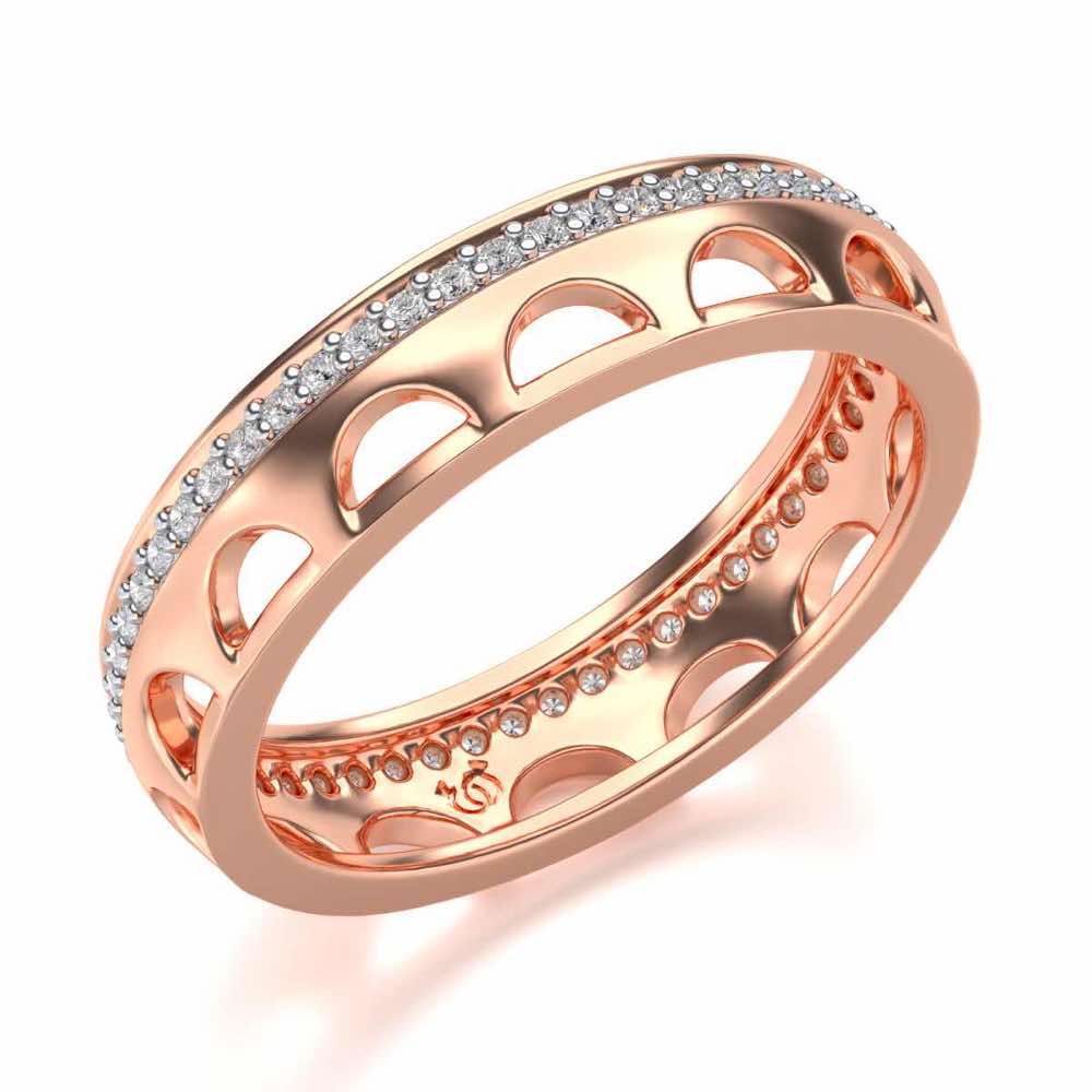 Dainty Crown Silver Band Ring