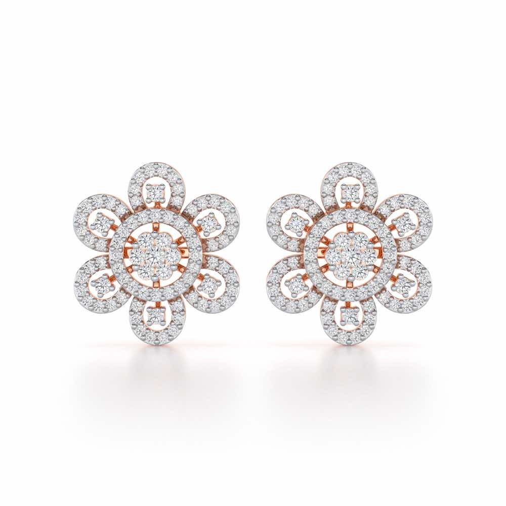 Dazzling Dance Silver Earrings