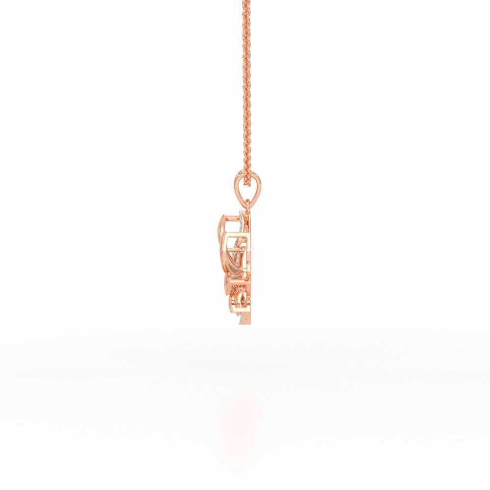 Dazzling Splendor Silver Pendant - Rose Gold - Image 4