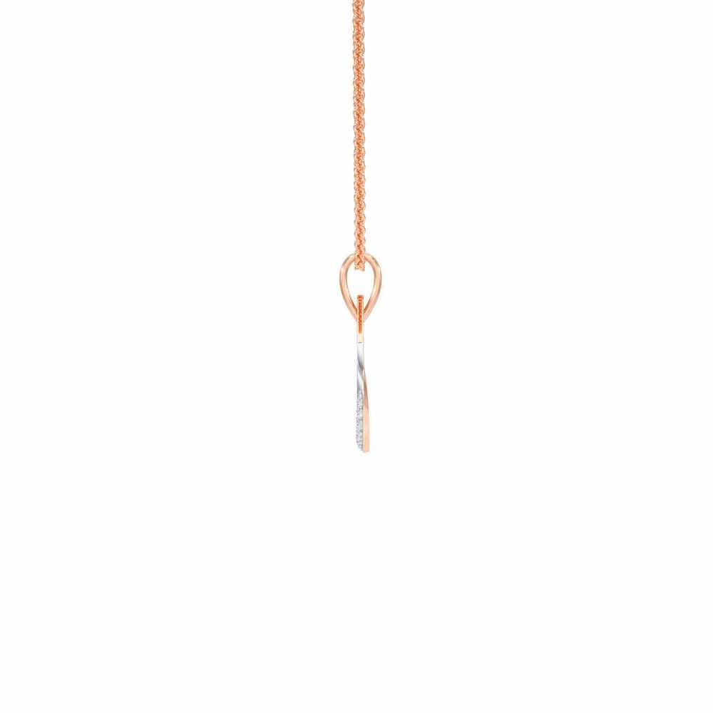 Drop Says Silver Pendant - Rose Gold - Image 4