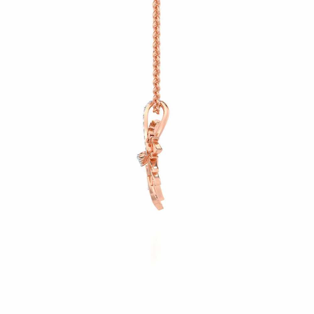 Enchanting Mapple Silver Pendant - Rose Gold - Image 4