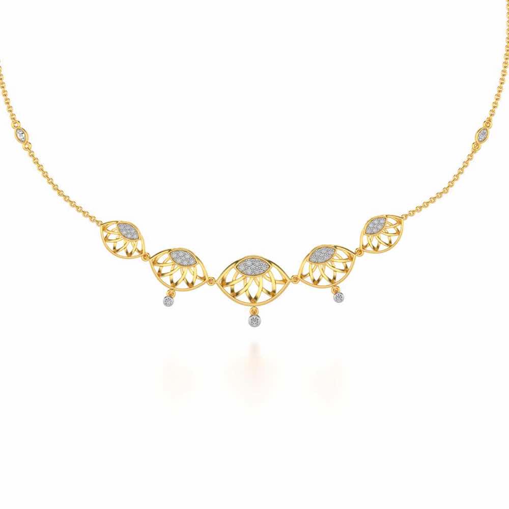 Enclosed Sunflower Silver Necklace