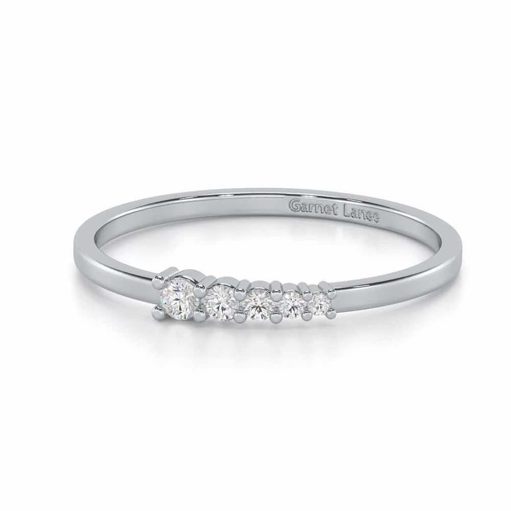 Ethereal Essence Silver Ring - White Gold - Image 2