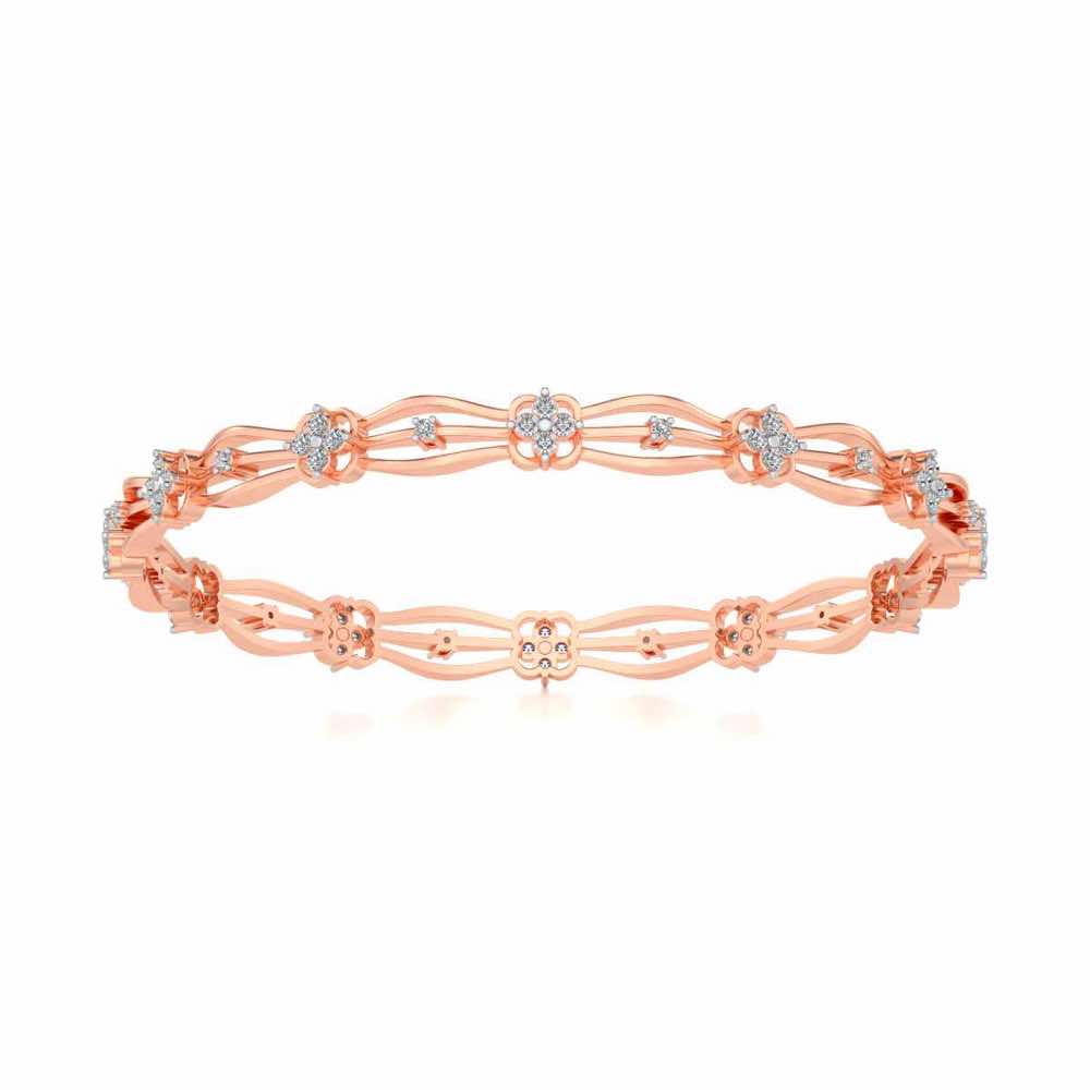 Felis Silver Bangles - Rose Gold - Image 5