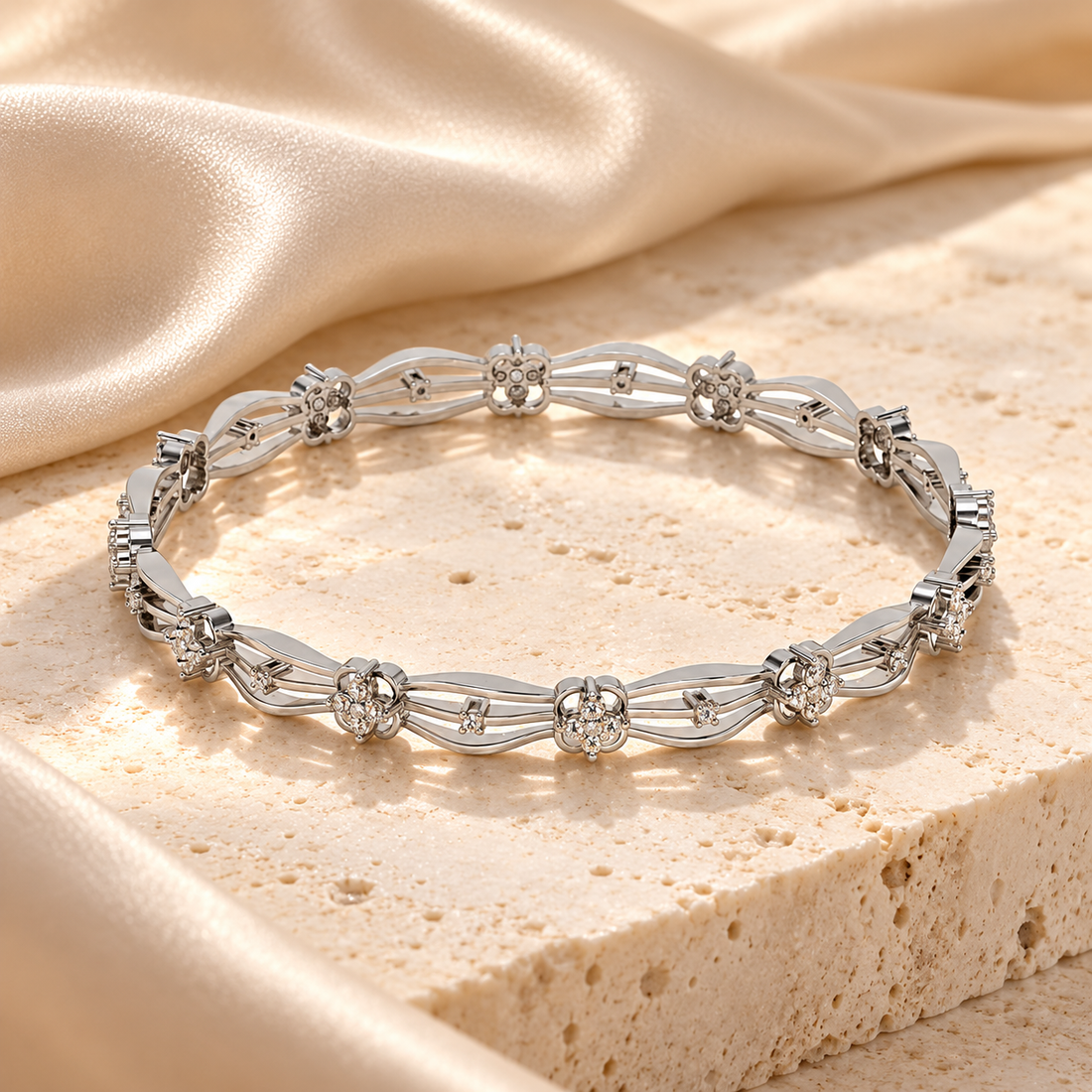 Felis Silver Bangles