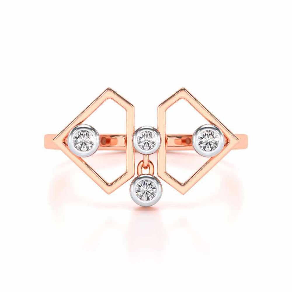 Fi-Cut Silver Ring - Rose Gold - Image 5