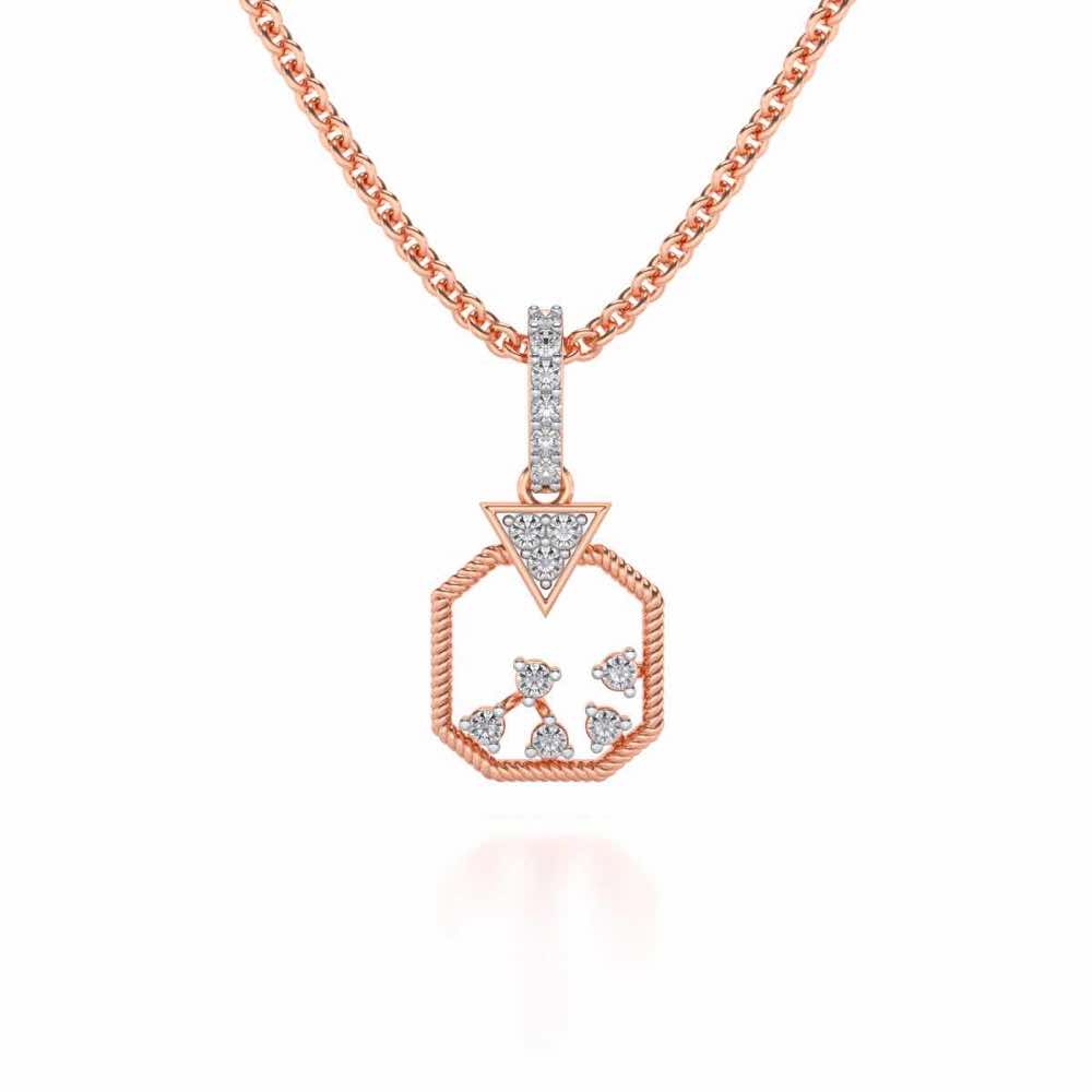 Flecked Silver Pendant