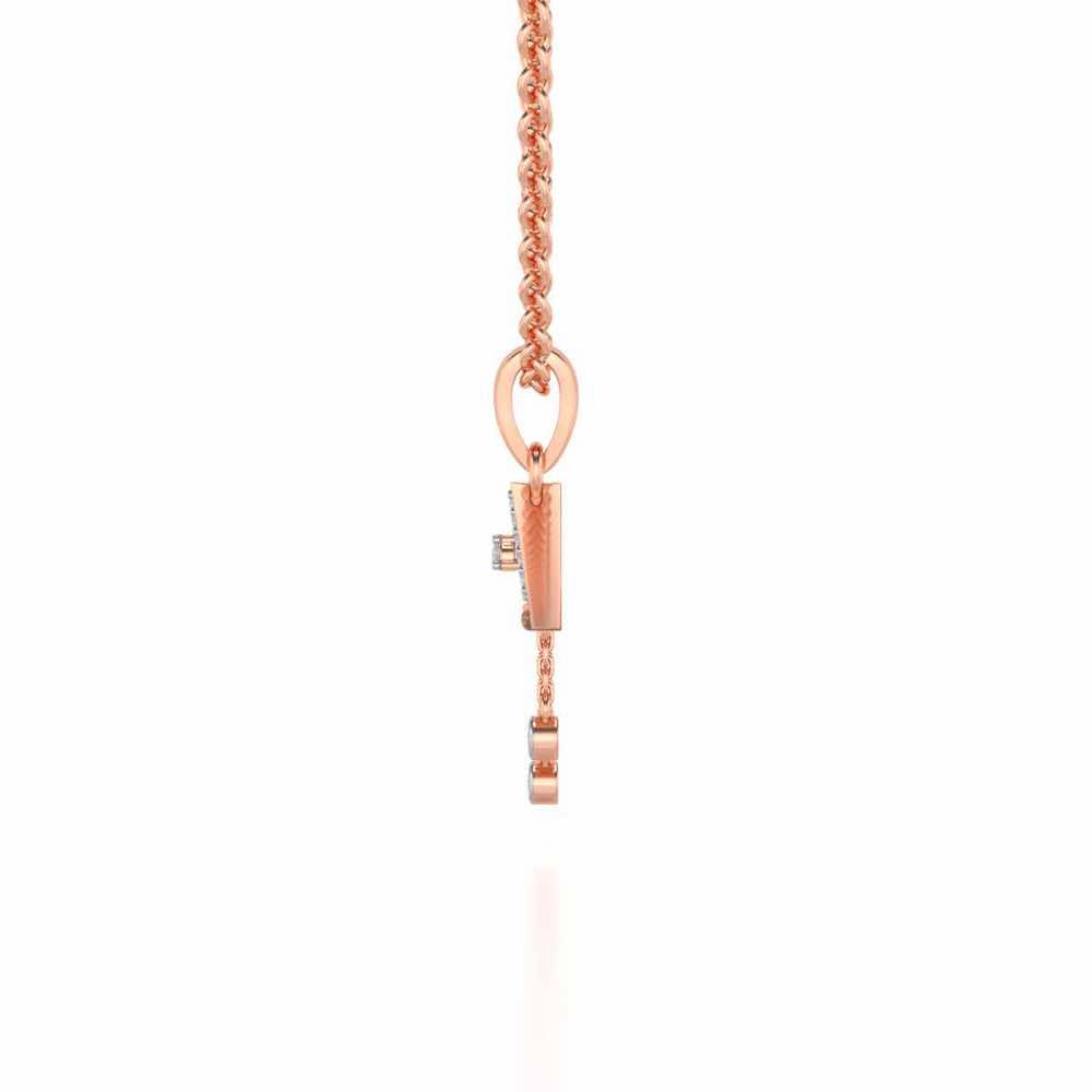 Fresh Sheen Silver Pendant - Rose Gold - Image 4