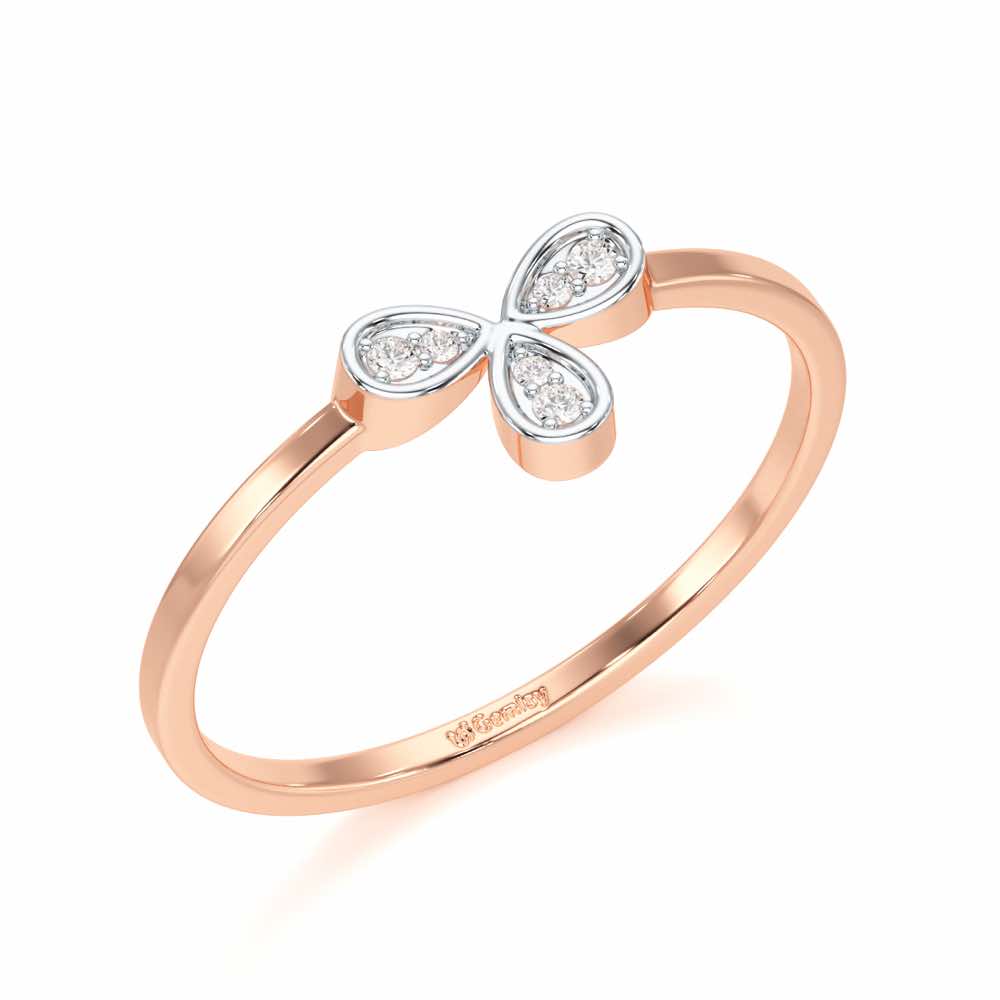 Glow Petals Silver Ring