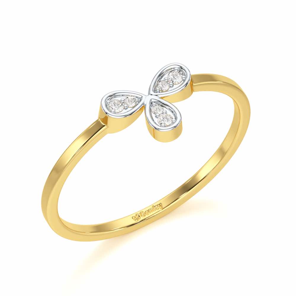 Glow Petals Silver Ring