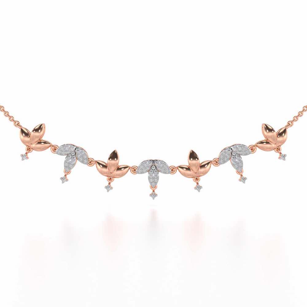 Graceful Bloom Silver Necklace