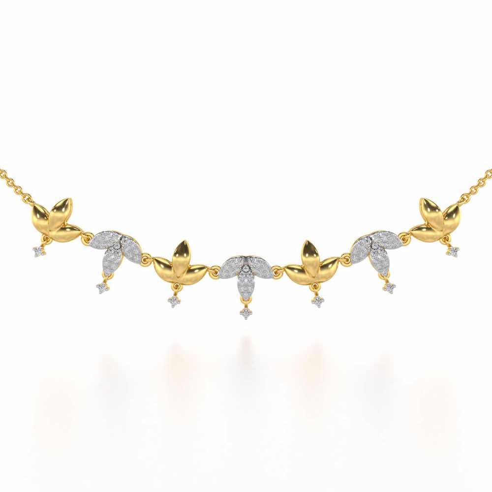 Graceful Bloom Silver Necklace