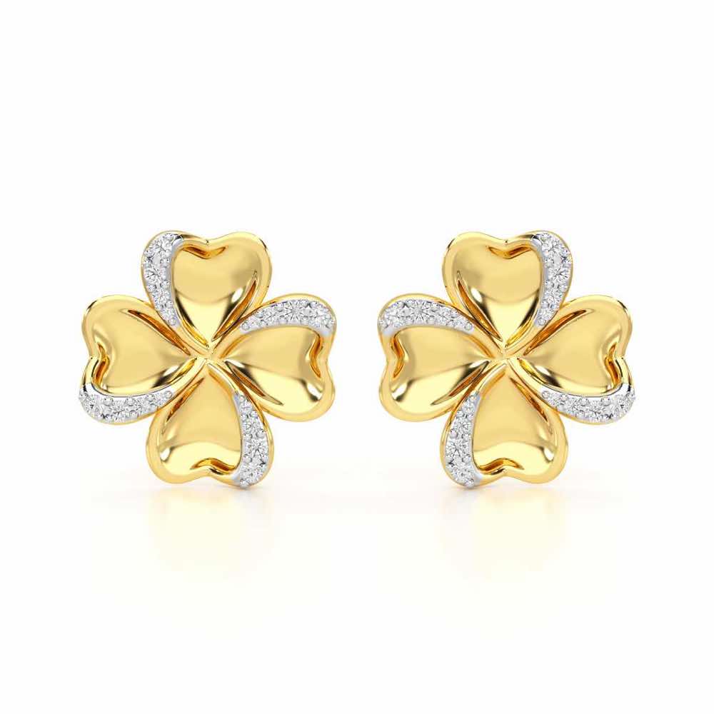 Graceful Flora Silver Earrings