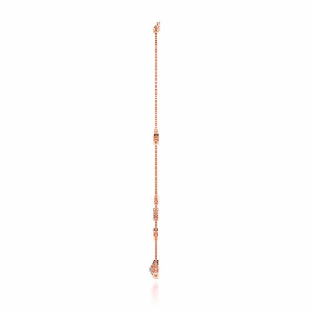 Hanging Star Silver Necklace - Rose Gold - Image 4