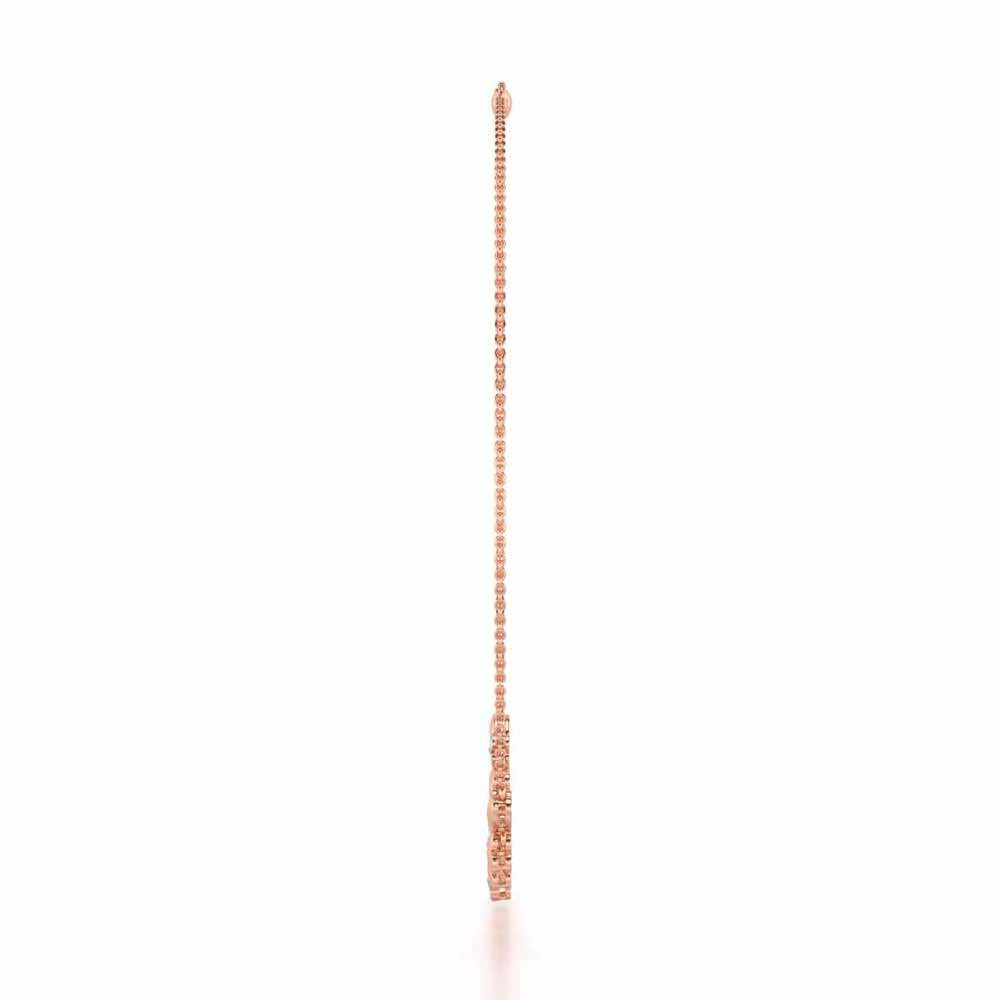 Heart Collection Silver Necklace - Rose Gold - Image 4
