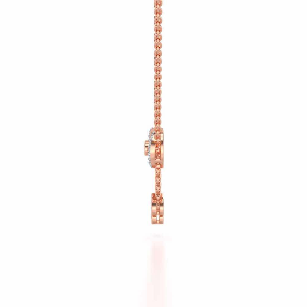 Infinity Shine Silver Pendant - Rose Gold - Image 4