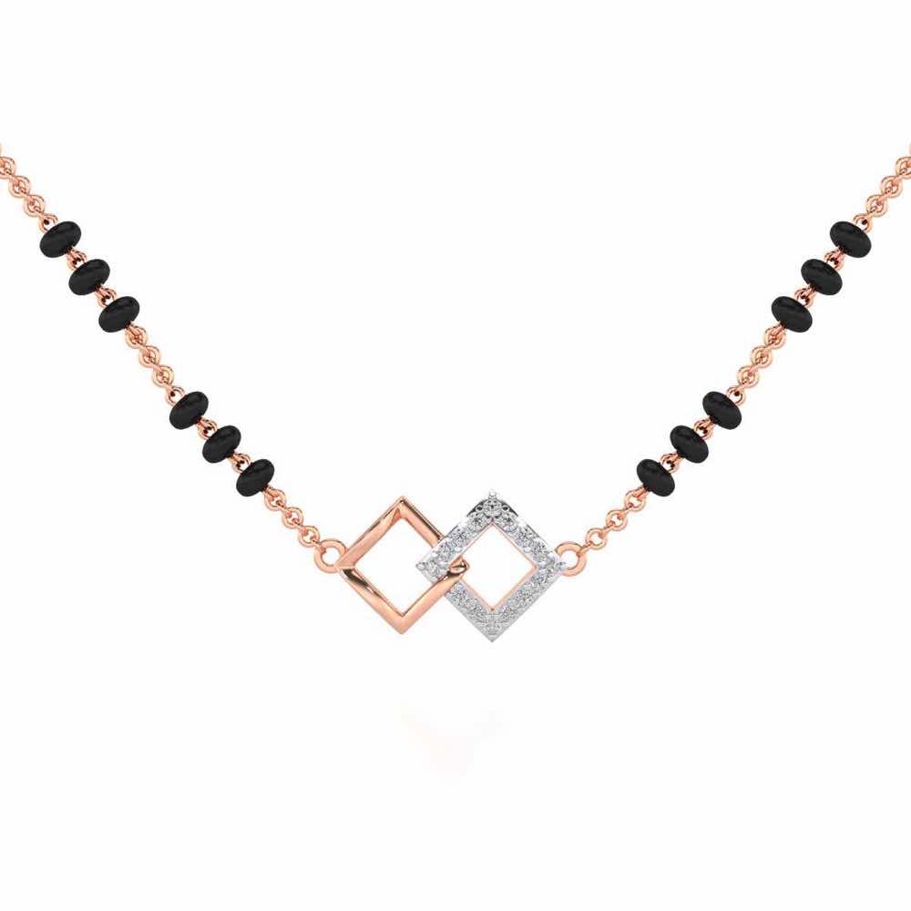 Inter-Locked Silver Mangalsutra