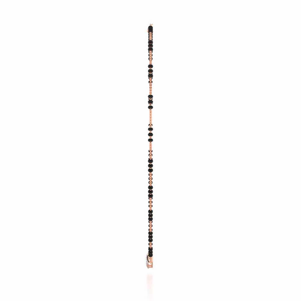 Inter-Locked Silver Mangalsutra - Rose Gold - Image 4