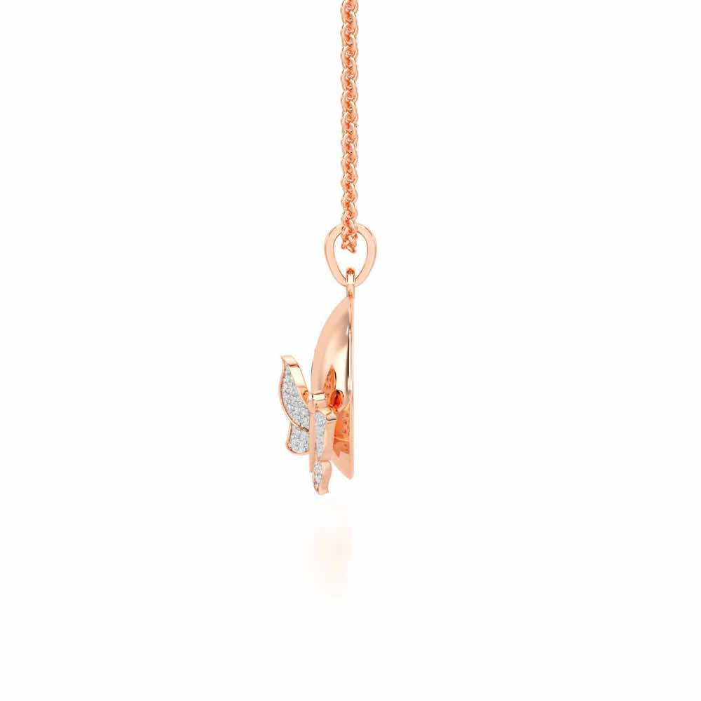 Live Forever Silver Pendant - Rose Gold - Image 4