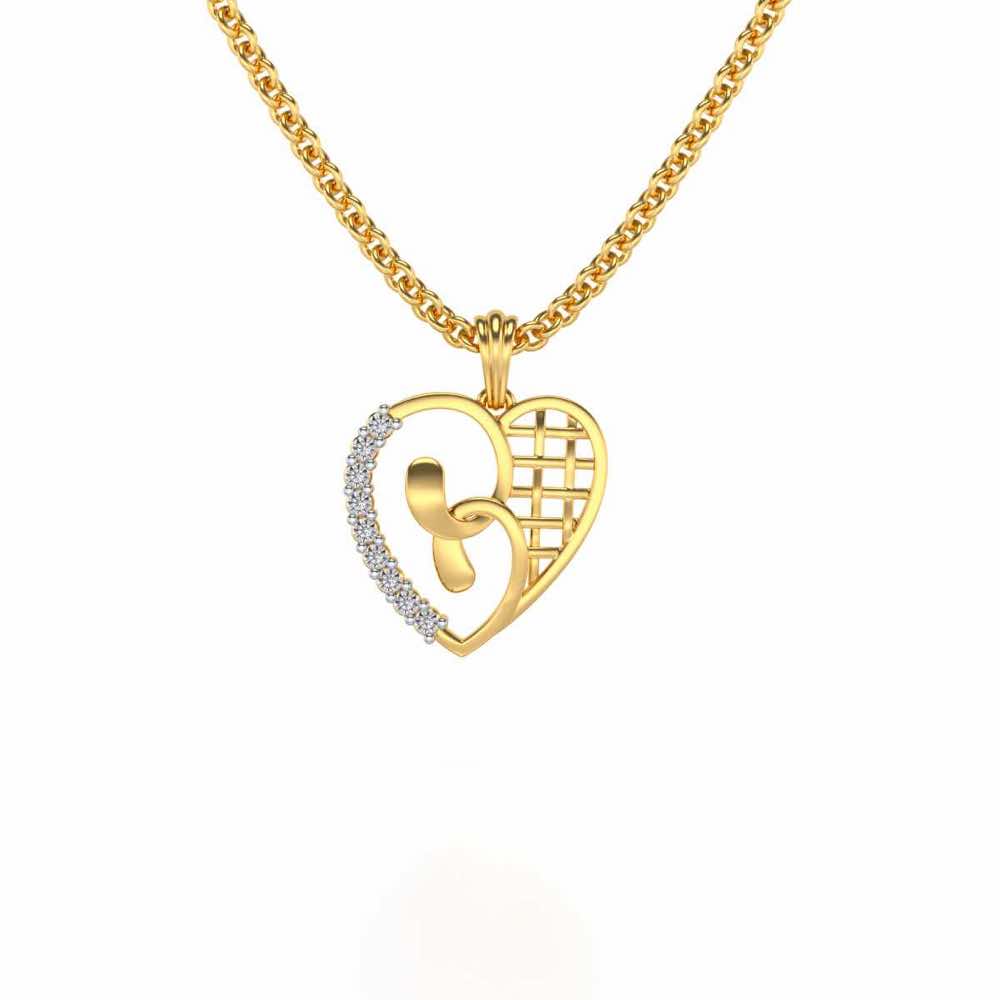 Locked Heart Silver Pendant