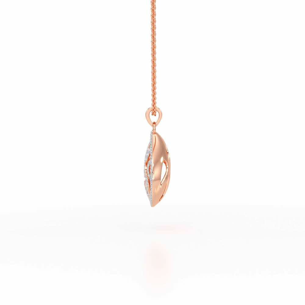Luminous Celestia Silver Pendant - Rose Gold - Image 4
