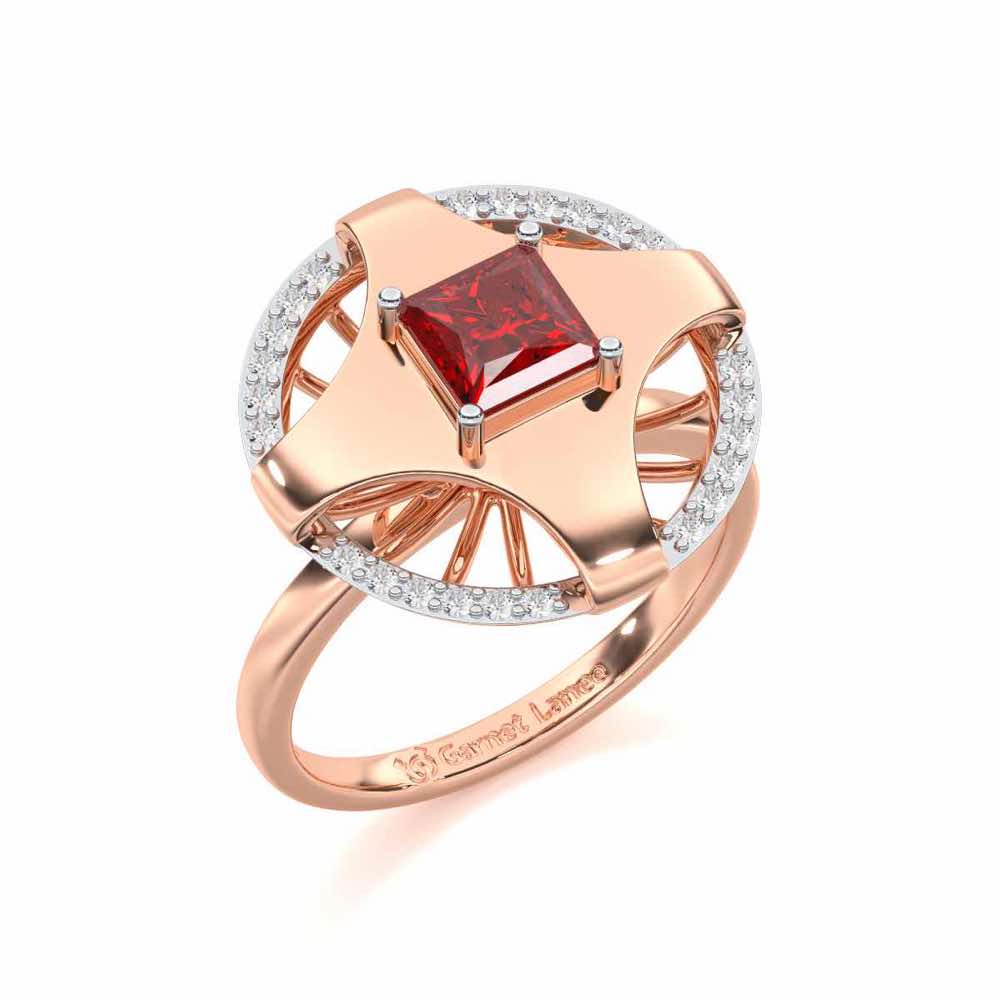 Luminous Lullaby Garnet Silver Rings