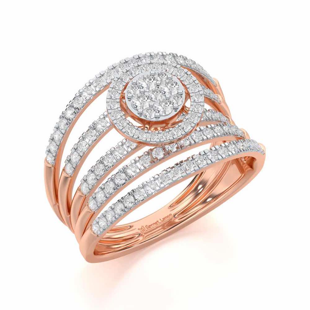 Lustrous Lace Silver Ring