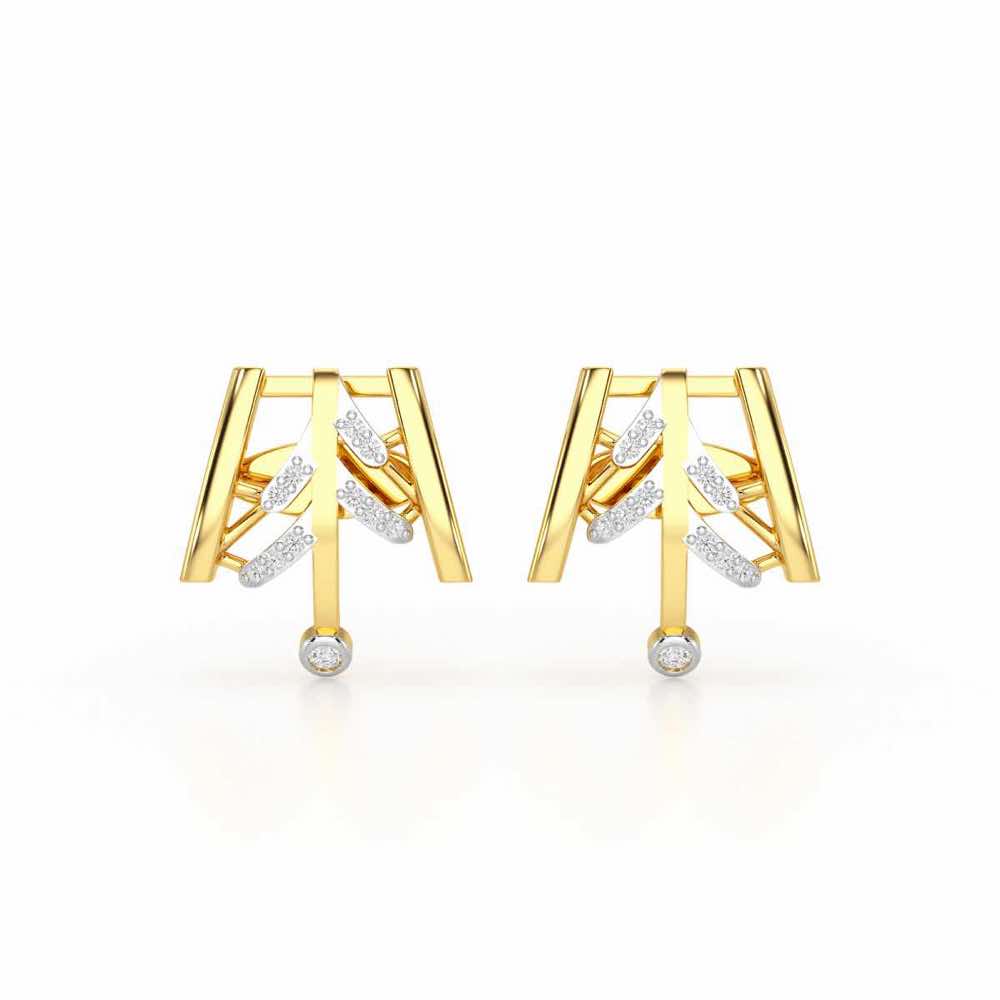 Luxe Grace Silver Stud Earrings