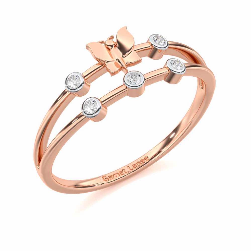Meadow Butterfly Silver Ring