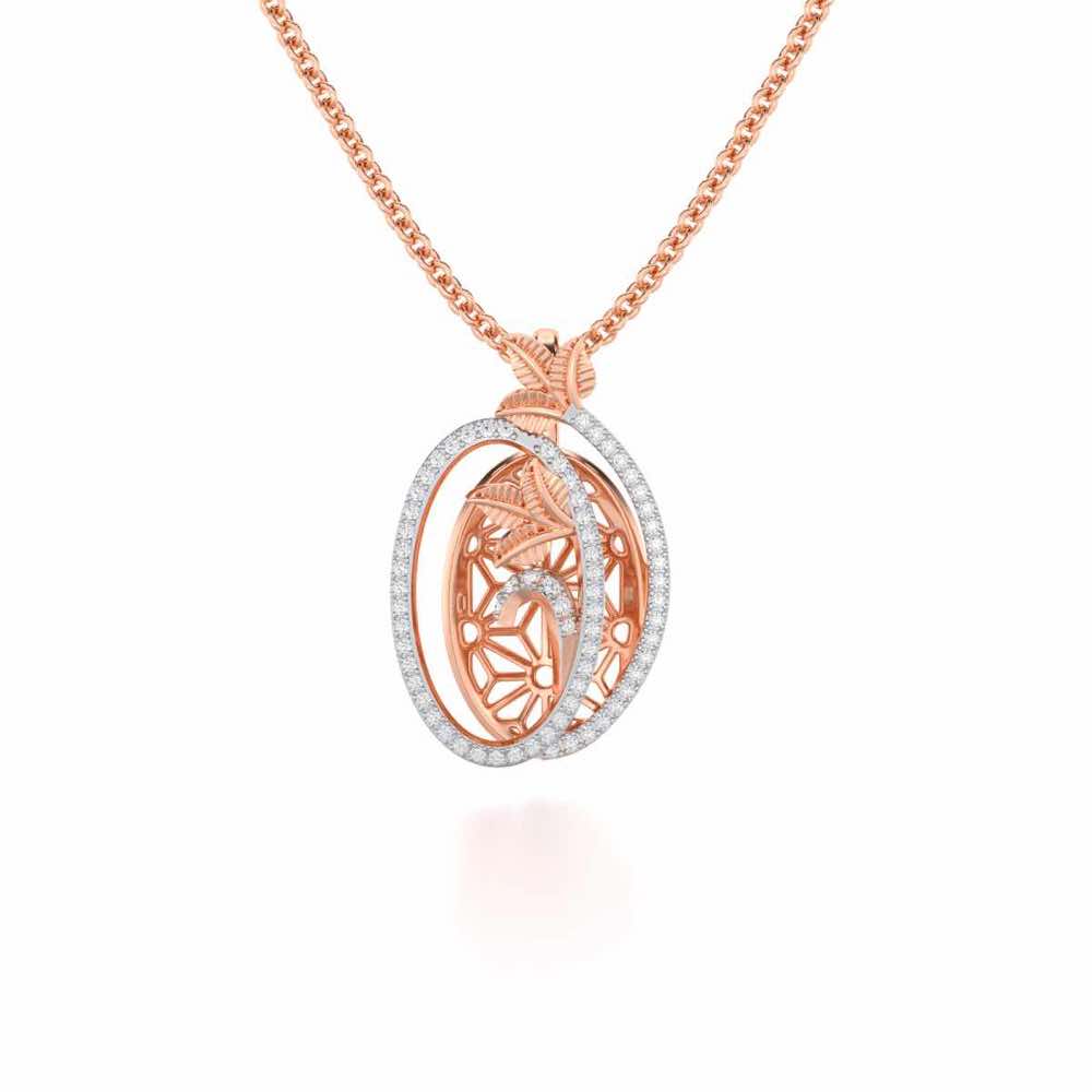 Nature Wheel Silver Pendant