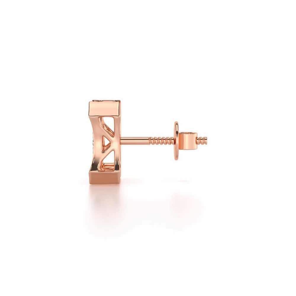 Noble Silver Men Stud - Rose Gold - Image 4