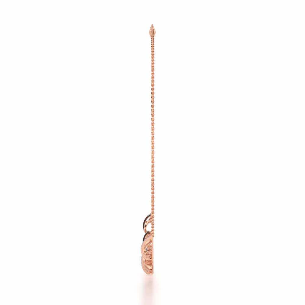 Opulent Melody Silver Necklace - Rose Gold - Image 4