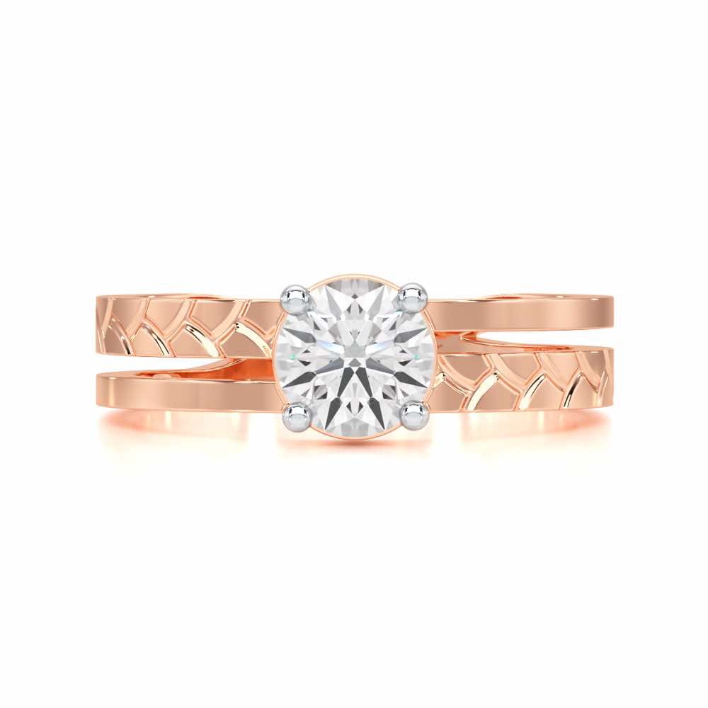 Palatial Solitaire Ring - Rose Gold - Image 4