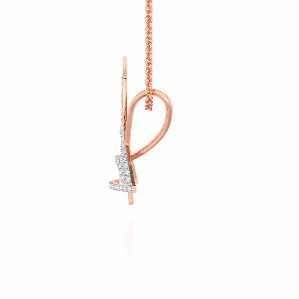 Paris Story Silver Pendant - Rose Gold - Image 4