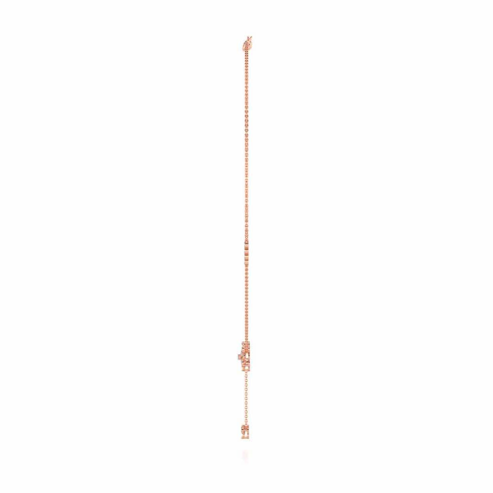 Petal Flower Silver Necklace - Rose Gold - Image 4