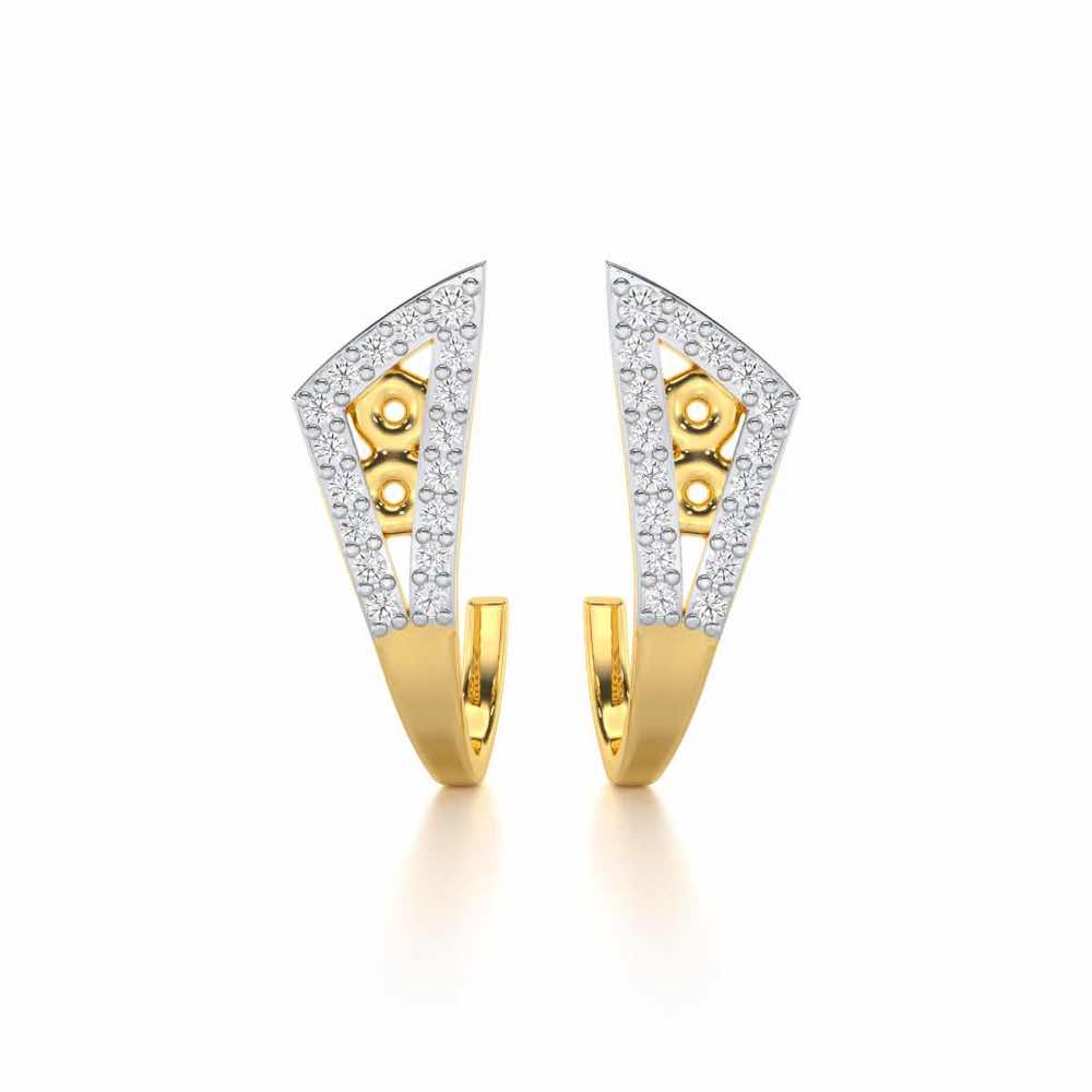 Pour Serenity Silver Stud Earrings