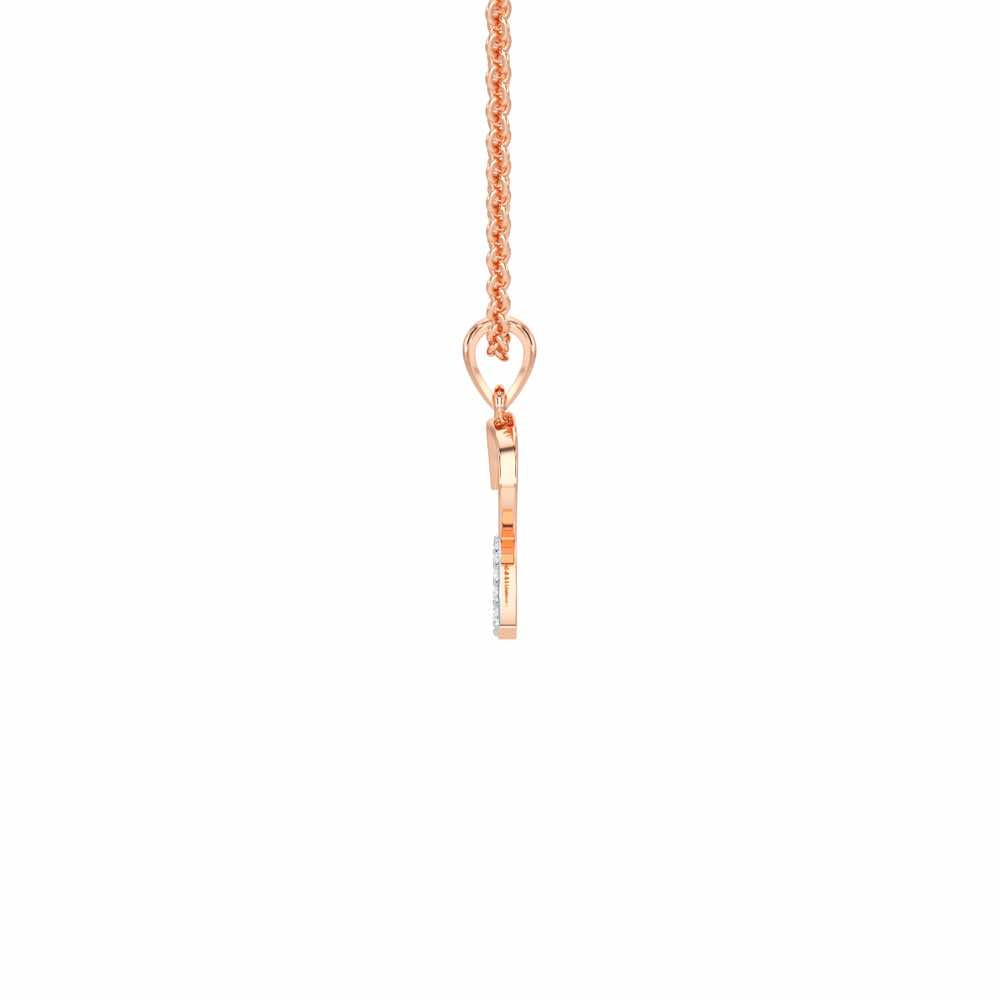 R-Luke Silver Pendant - Rose Gold - Image 4