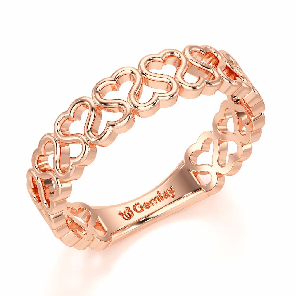 Heart Ziggle Silver Ring