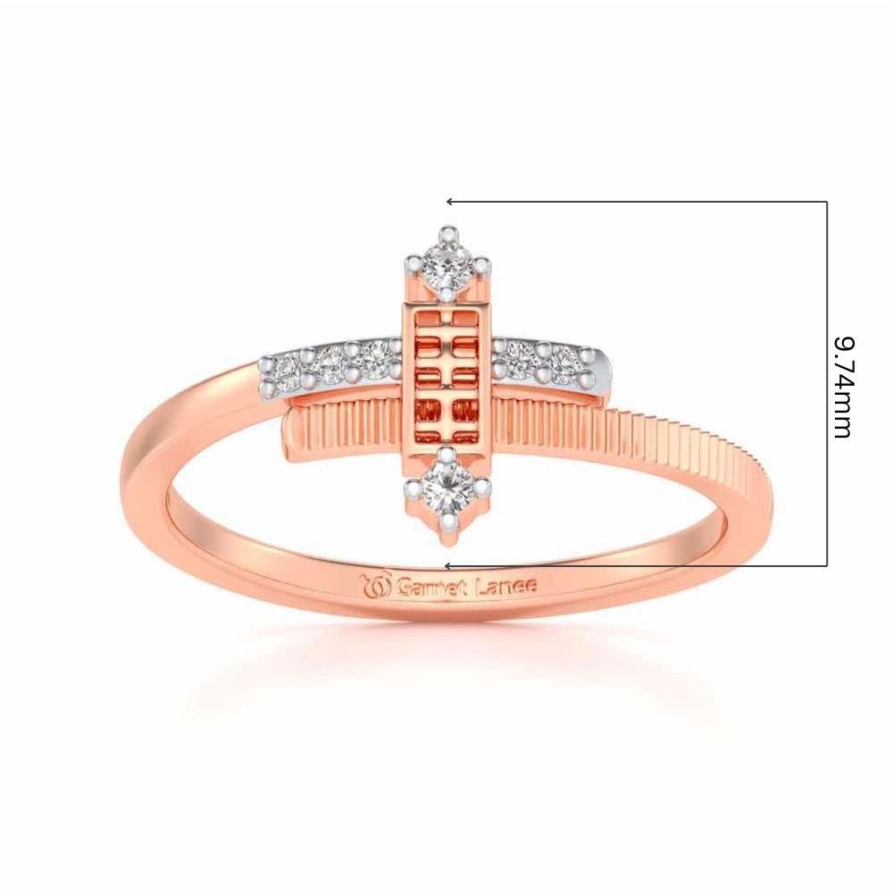 Retro Style Silver Ring - Rose Gold - Image 5