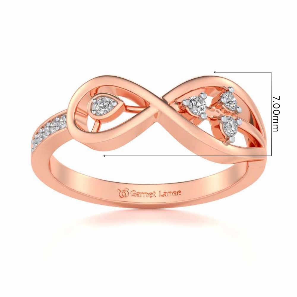 Infinitely Precious Silver Ring - Rose Gold - Image 5